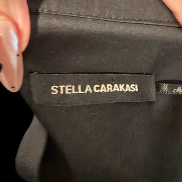 Stella Carakasi Black Button Down Shirt EUC 🖤 - Picture 2 of 7
